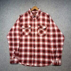 Dixxon Flannel Company Metallica Kill 'Em All Red Plaid Flannel Shirt 2XL Tall